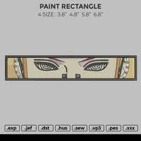 Pain Rectangle Embroidery