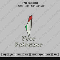 Free Palestine Embroidery