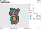 Panda Color Embroidery