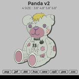 Panda v2 Embroidery