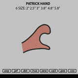 Petrick Hand Embroidery File 6 sizes