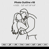 Photo outline v18 Embroidery