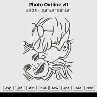 Photo Outline v11 Embroidery