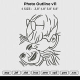Photo Outline v11 Embroidery