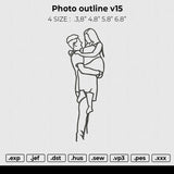 Photo outline v15 Embroidery