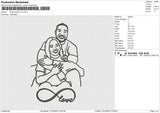Photo outline v16 Embroidery
