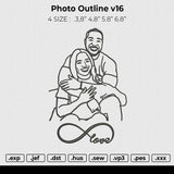 Photo outline v16 Embroidery