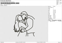 Photo outline v18 Embroidery