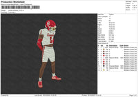 Photo Sooners B Embroidery FIle 6 sizes