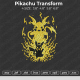 Pikachu Transform Embroidery