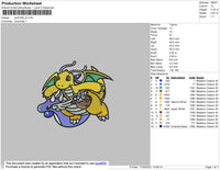 Pokemon 003 Embroidery