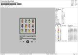 Player Song 05 Embroidery File 6 sizes