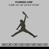 Plumbing Jump Embroidery File 6 sizes
