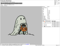 Pumpkin Halloween Embroidery