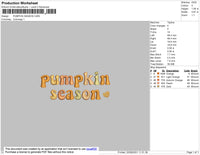 Pumpkin Season Embroidery