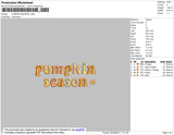 Pumpkin Season Embroidery