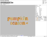 Pumpkin Season Embroidery