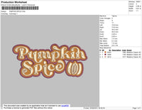 Pumpkin Spice Embroidery