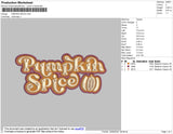 Pumpkin Spice Embroidery