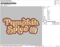 Pumpkin Spice Embroidery