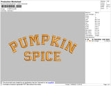 Pumpkin Embroidery