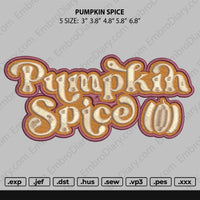 Pumpkin Spice Embroidery
