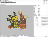 Pokemon Halloween Embroidery