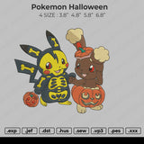 Pokemon Halloween Embroidery