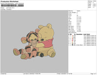 Pooh Tiger Embroidery