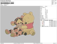 Pooh Tiger Embroidery