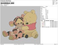 Pooh Tiger Embroidery