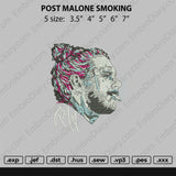 Post Malon Smoking Embroidery