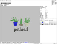 Pothead Embroidery