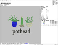 Pothead Embroidery