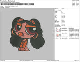 Powerpuf Girl w Bubles v2 Embroidery
