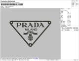 Prada Triangle Logo Embroidery