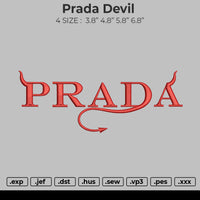 Prada Devil Embroidery