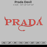 Prada Devil Embroidery