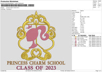 Princes charm scool Embroidery