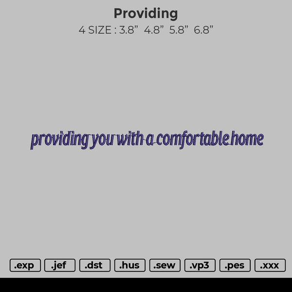 Providing Embroidery