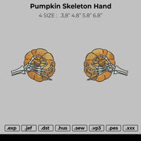 Pumpkin Skeleton Hand