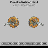 Pumpkin Skeleton Hand