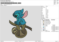 Racoon And Stitch Embroidery