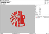 Raiders Embroidery File 6 sizes