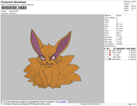 Raposa Naruto Embroidery