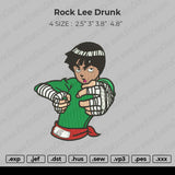 Rock Lee Drunk Embroidery