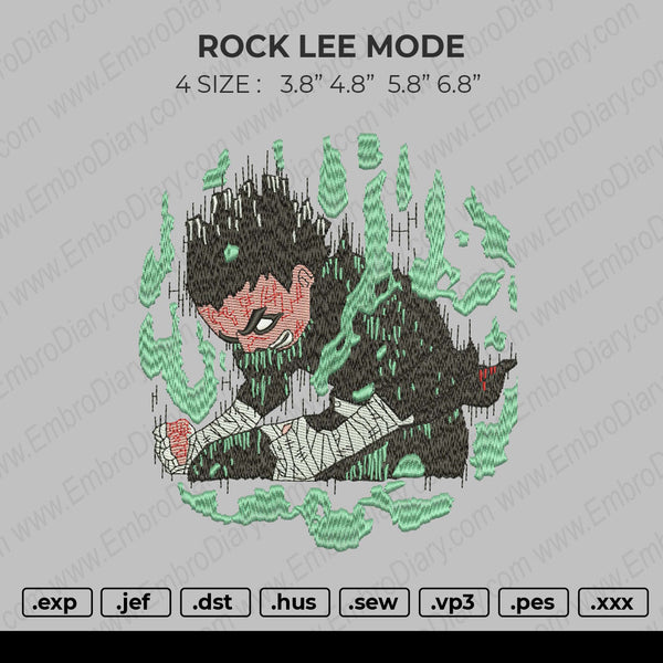 Rock Lee Mode Embroidery