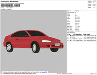 Red Car Embroidery