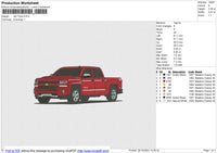 Red Truck Embroidery