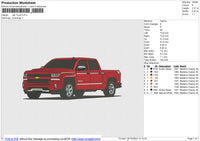 Red Truck Embroidery